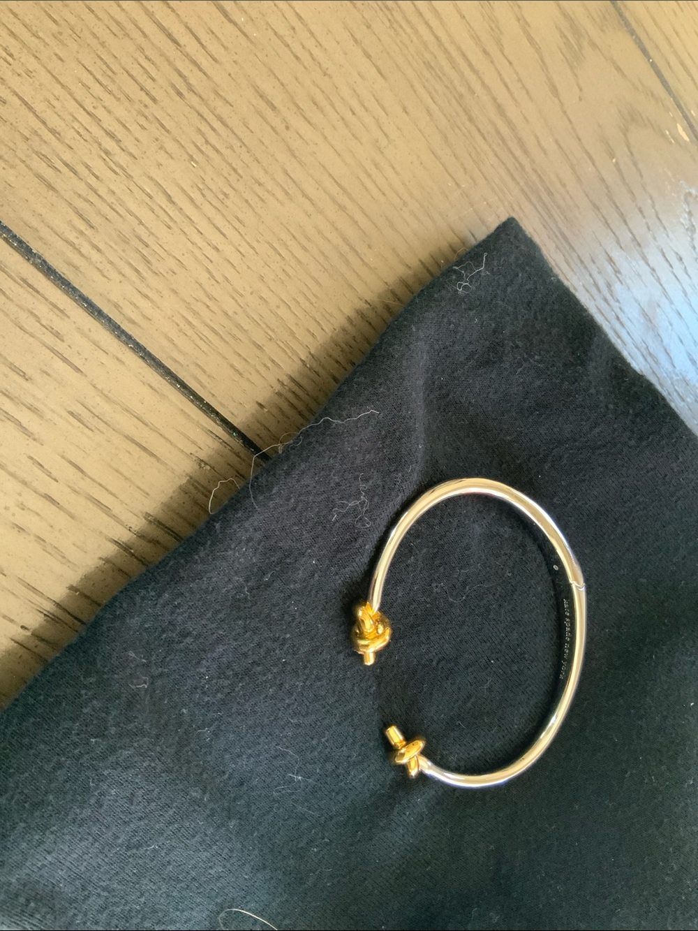 kate spade Gold Tone Knot Open Cuff Bracelet - Picture 2 of 2
